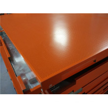 Оранжевый цвет Перфорированные алюминиевые сотовые потолки